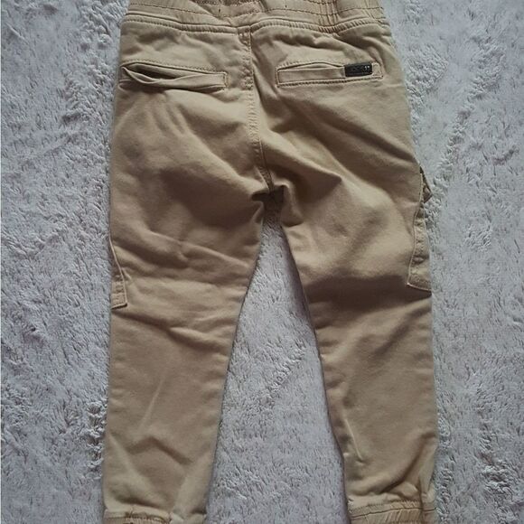 JOE'S JEANS khaki carpenter Cargo skinny joggers Boys Size 4 - Picture 2 of 6